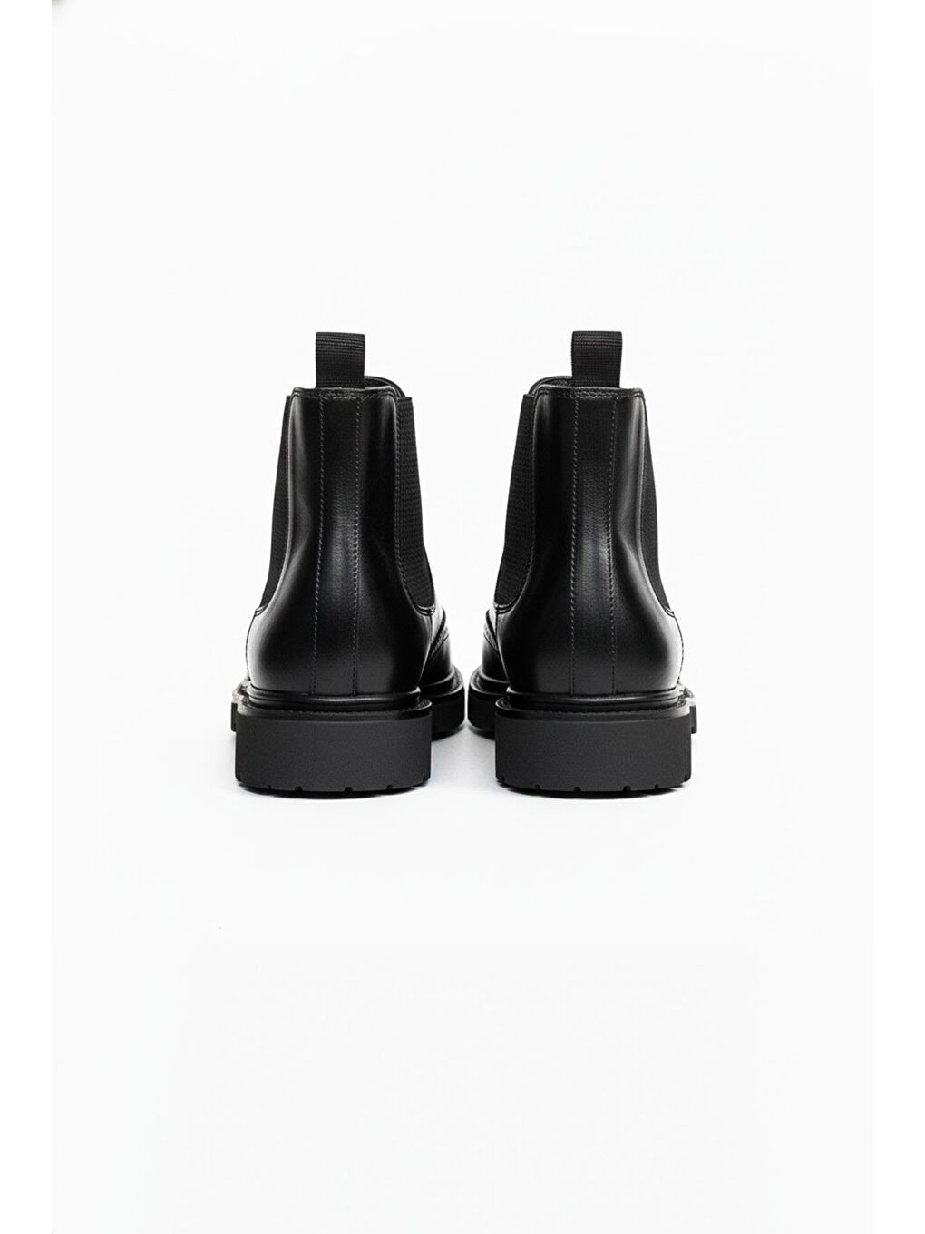 Siyah Hakiki Deri İşlemeli Chelsea Bot-3
