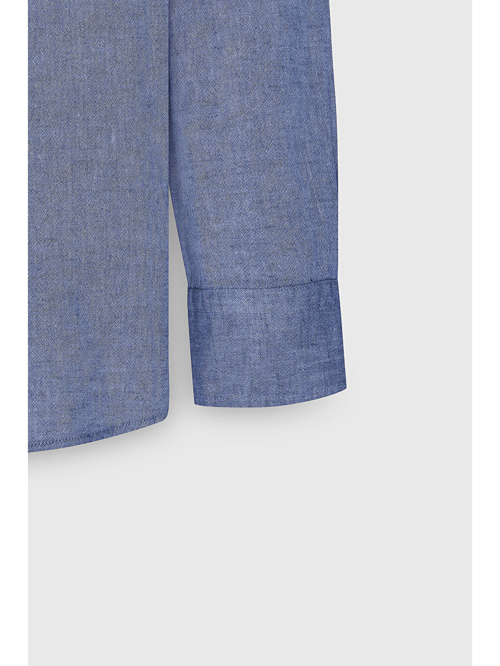 Mavi Erkek Saks Comfort Fit Rahat Kesim Düğmeli Yaka Casual Keten Gömlek-9