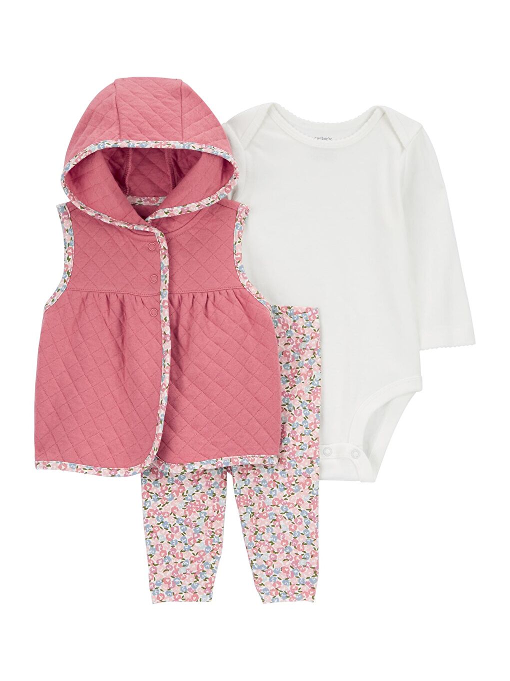 Karışık Kız Bebek Yelekli Set 3'lü Paket