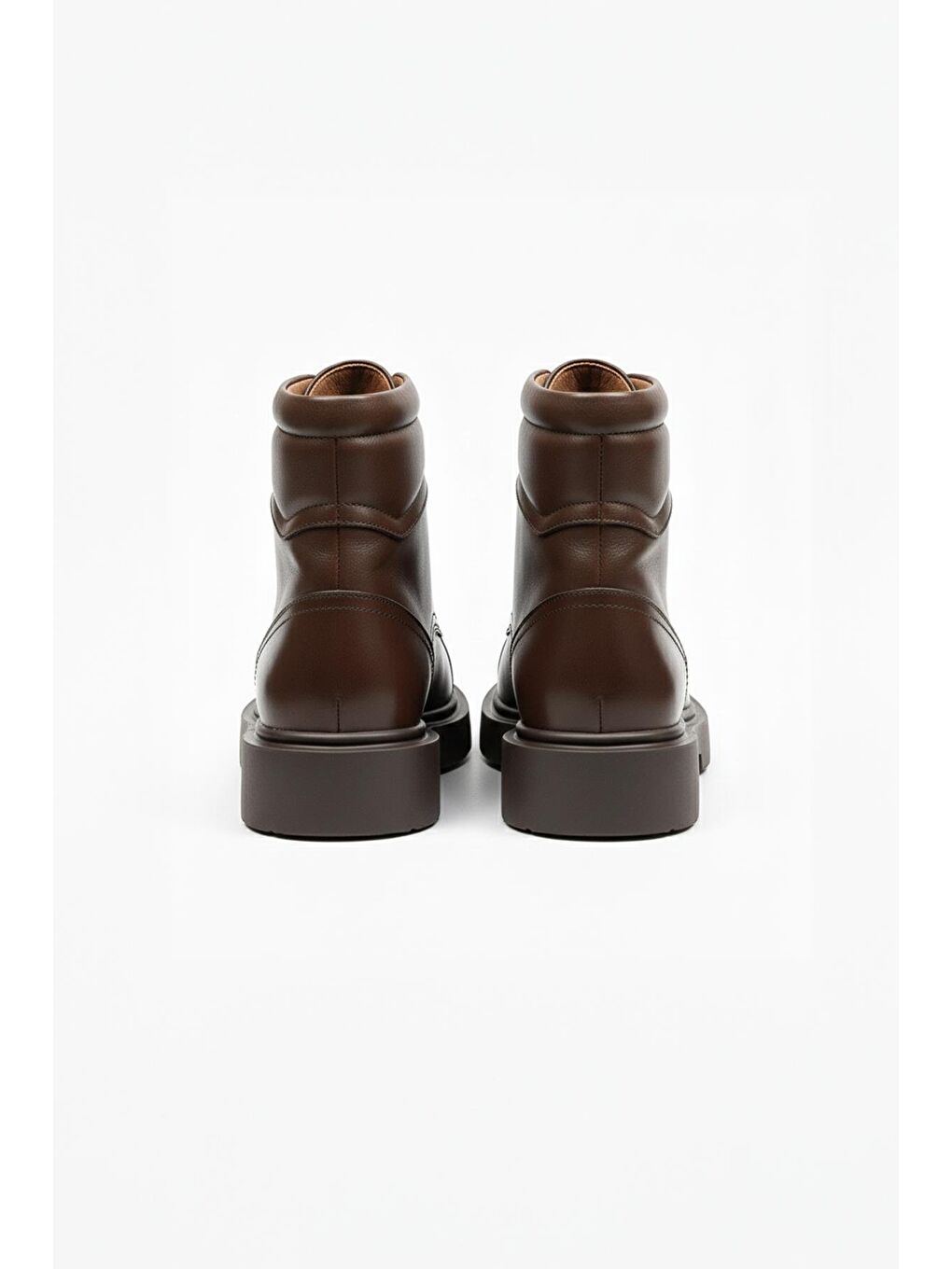 Kahverengi Hakiki Deri Bağcıklı Casual Bot-3