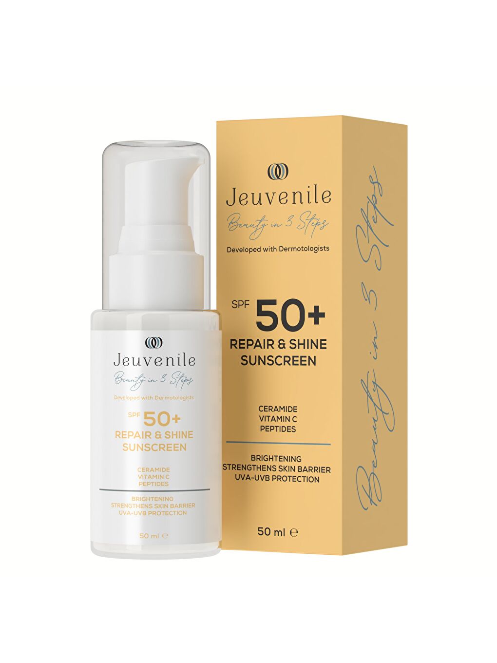 50 SPF+ Onarıcı & Işıltı Veren Güneş Kremi