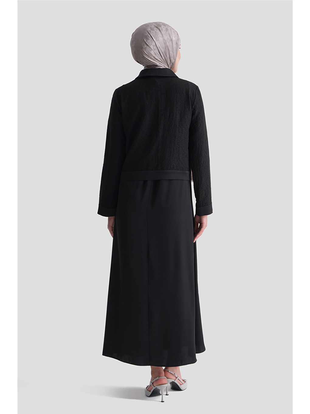 Dokulu Ceketli Takım Siyah-6