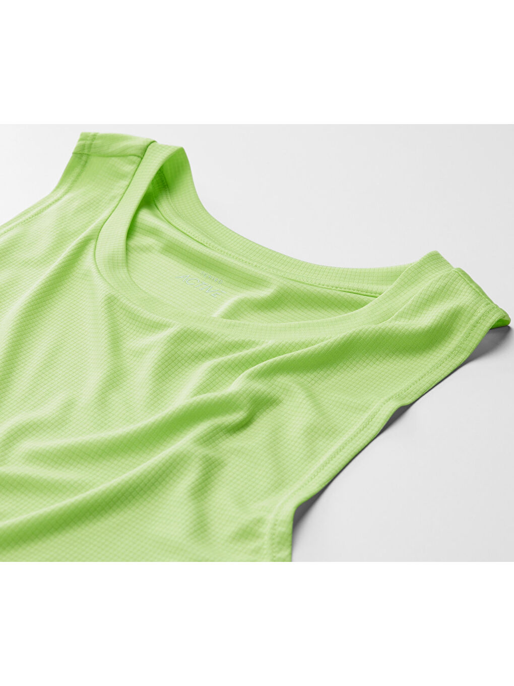 Yeşil Kadın Spor Tişört, Gözenekli-2