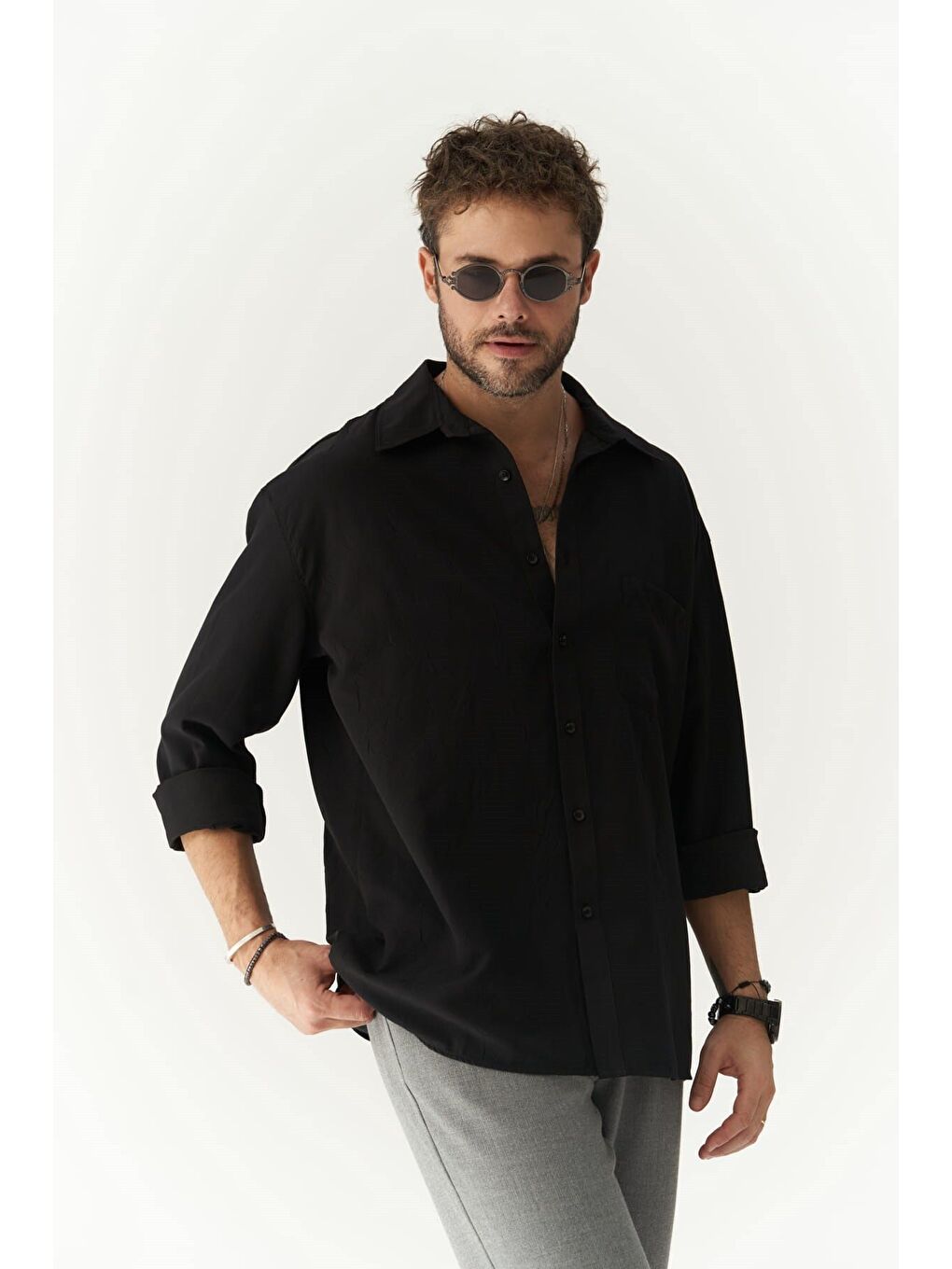 Juan Erkek Siyah Gömlek