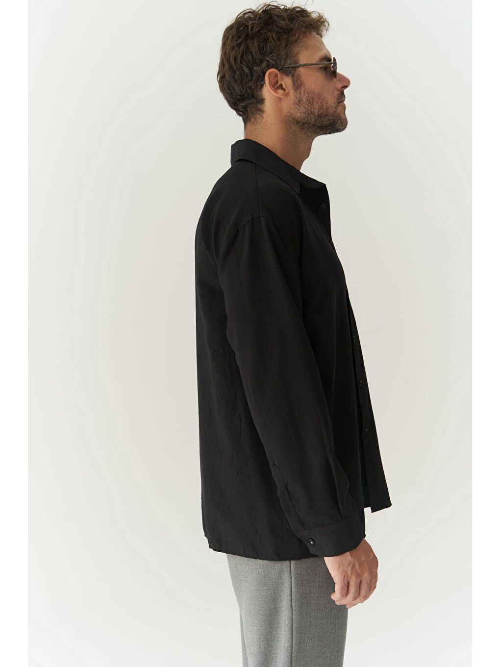 Juan Erkek Siyah Gömlek-1