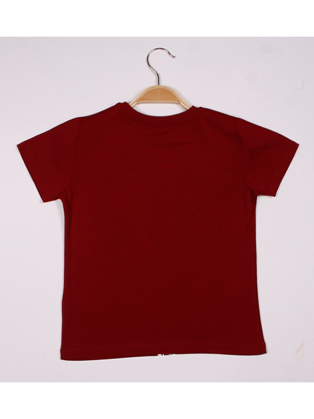 Bordo Erkek Çocuk What Ever Baskılı Tişört-1