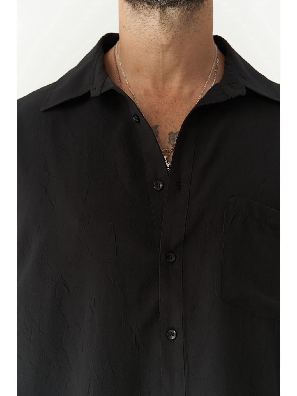 Juan Erkek Siyah Gömlek-2