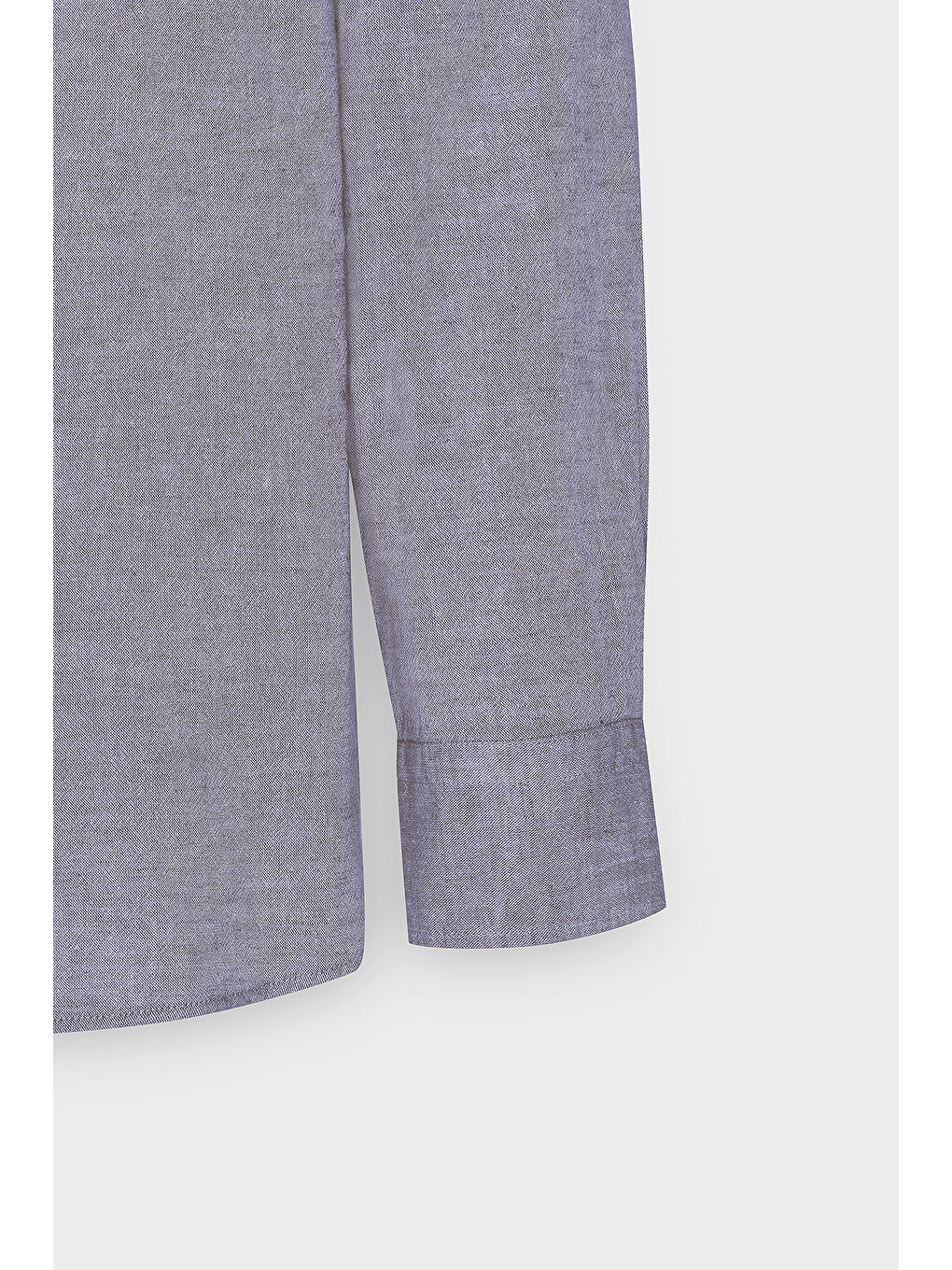 Erkek Lacivert Comfort Fit Rahat Kesim Düğmeli Yaka Casual Keten Gömlek-7