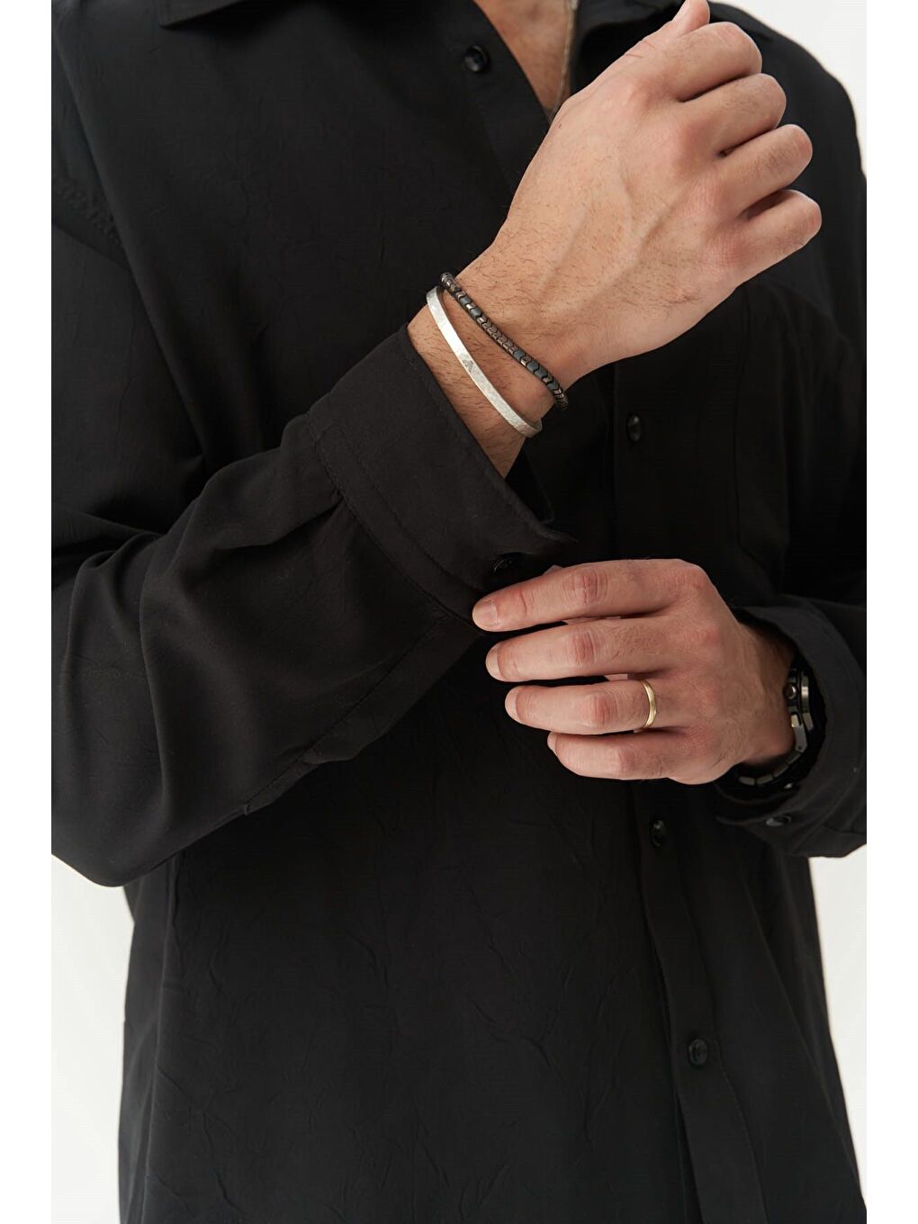 Juan Erkek Siyah Gömlek-3