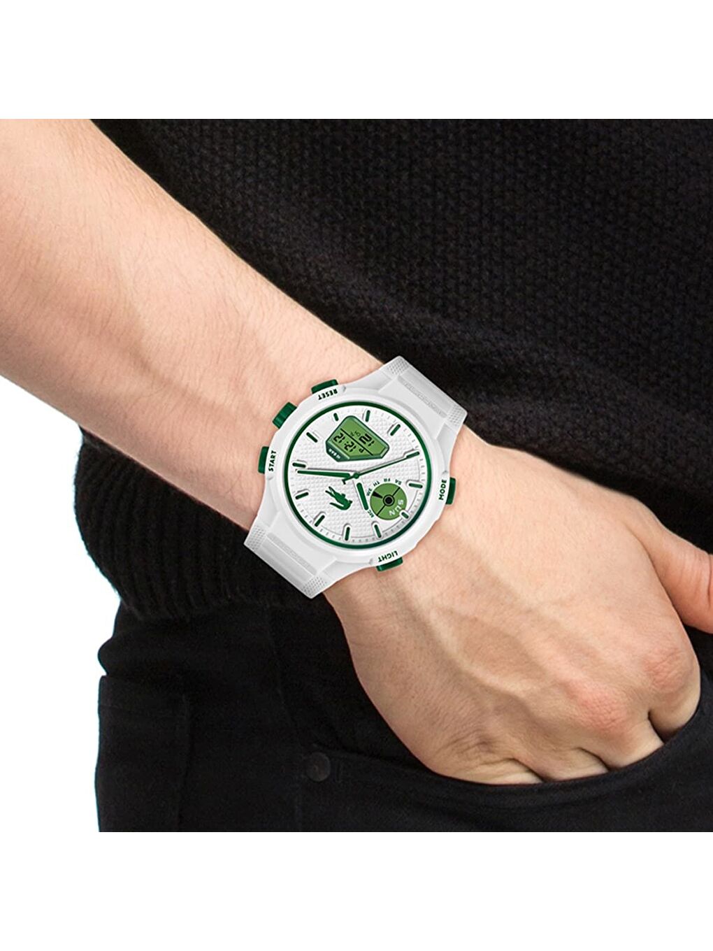 Beyaz LAC2011364 Erkek Kol Saati-3