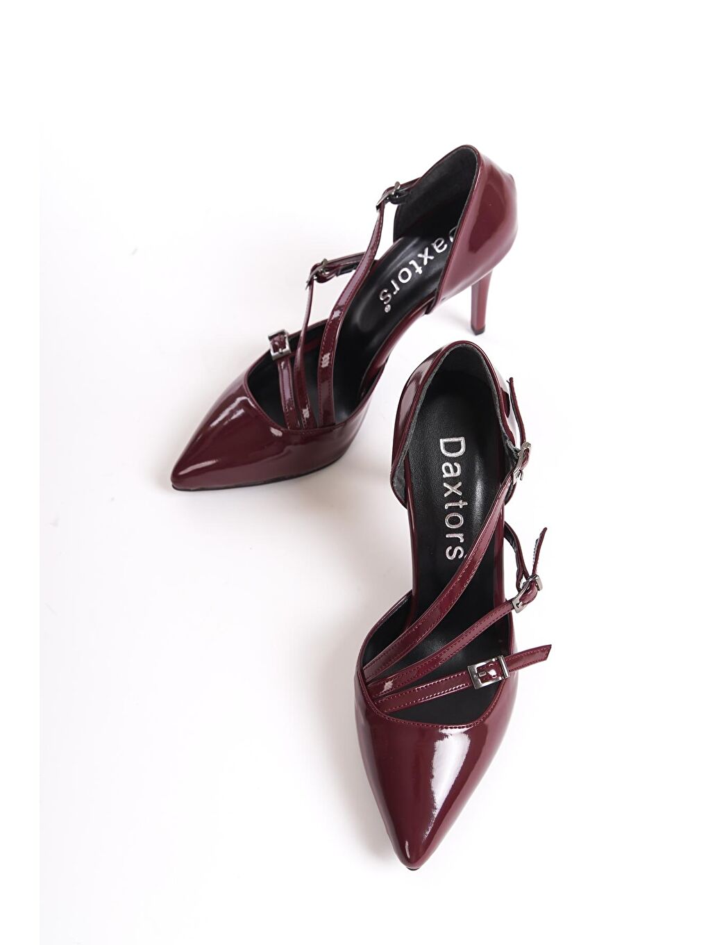 Bordo Sonya Günlük Ortopedik   Klasik Topuklu Ayakkabı-3