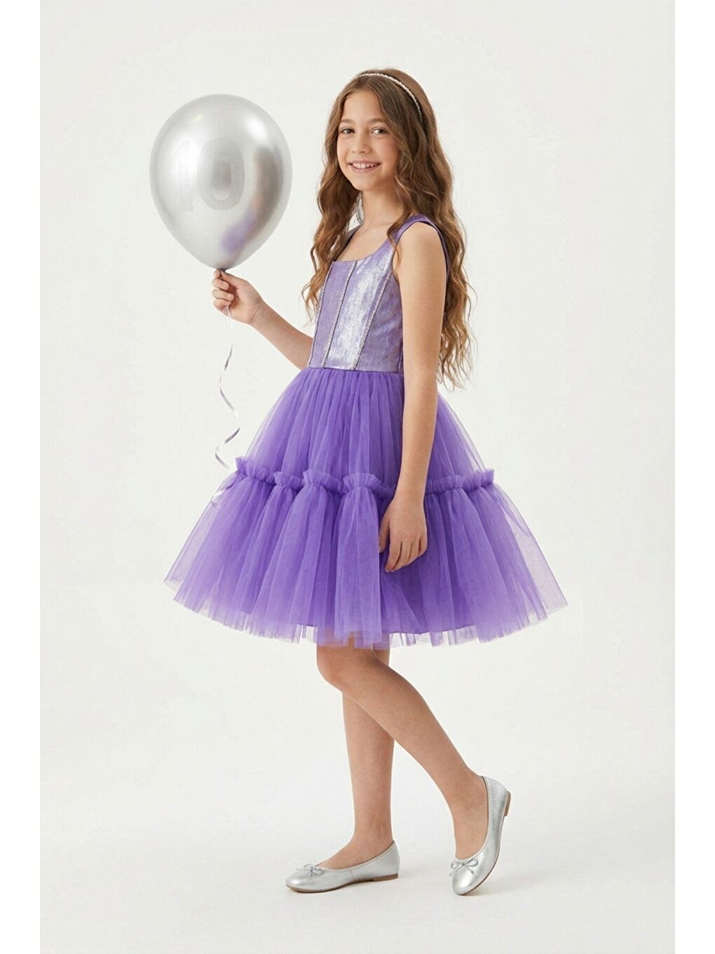 Mor Kız Çocuk Abiye-1