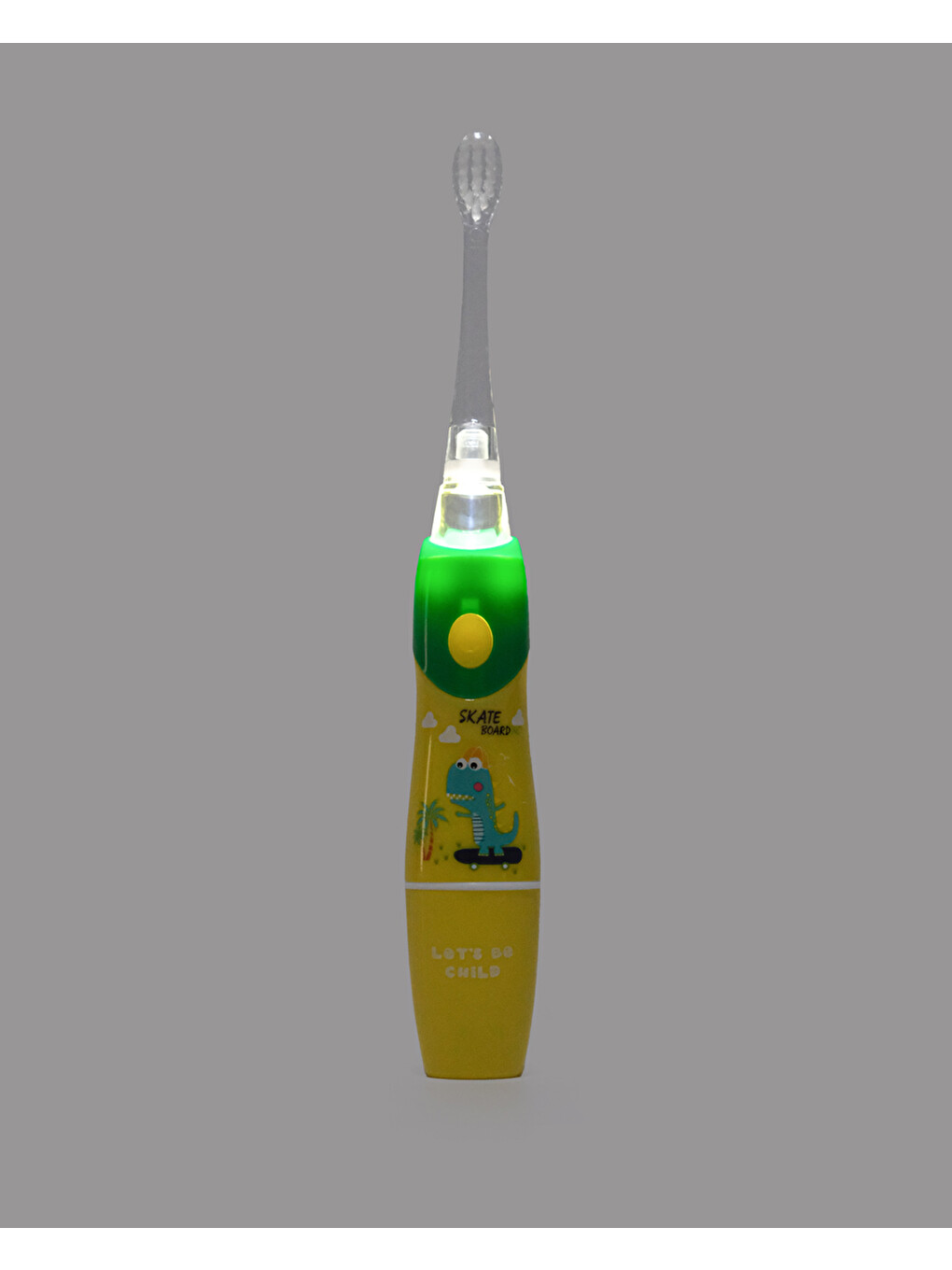 Sevimli Dinozor Pilli Işıklı Diş Fırçası-4