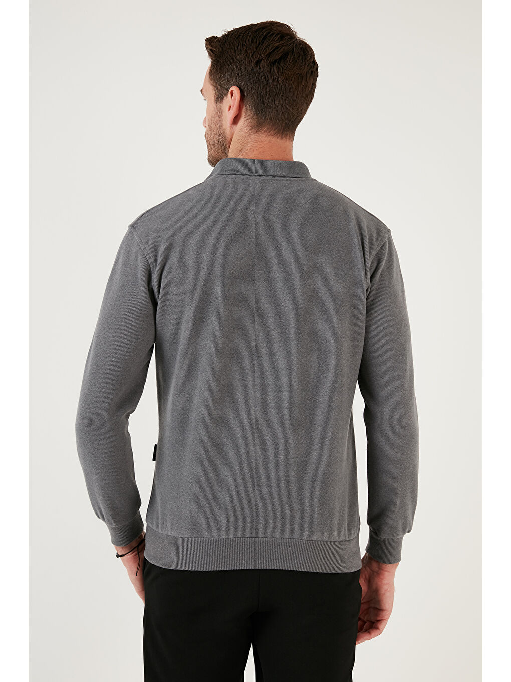 Bej Pamuk Karışımlı Regular Fit 2'li Paket Polo Yaka Kazak 456223S2-3