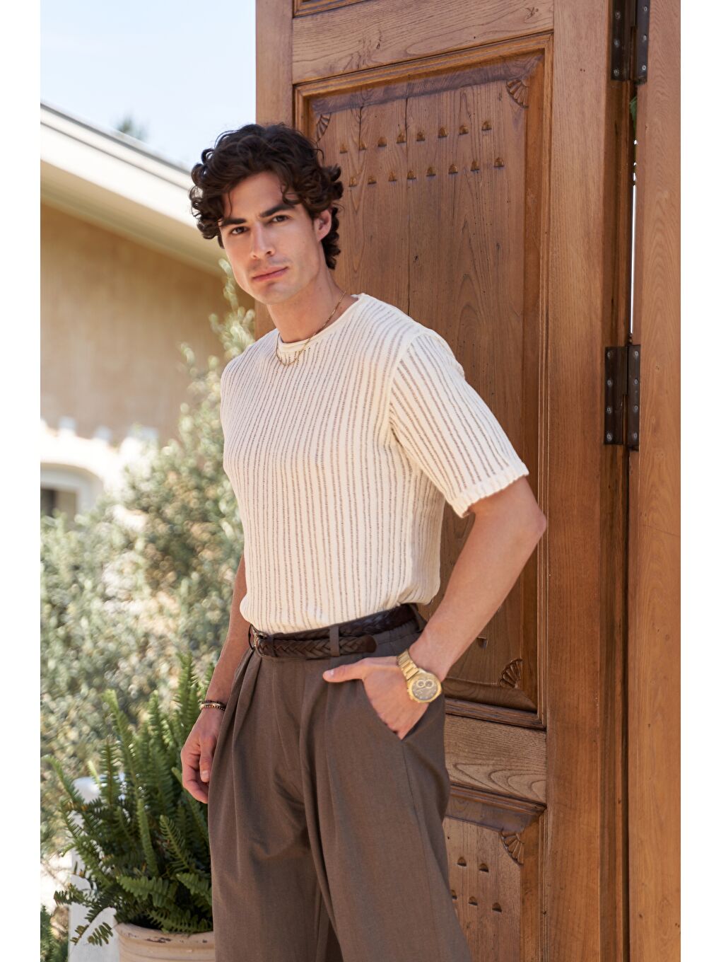 Kahverengi Juro Kahve Erkek Pantolon-6