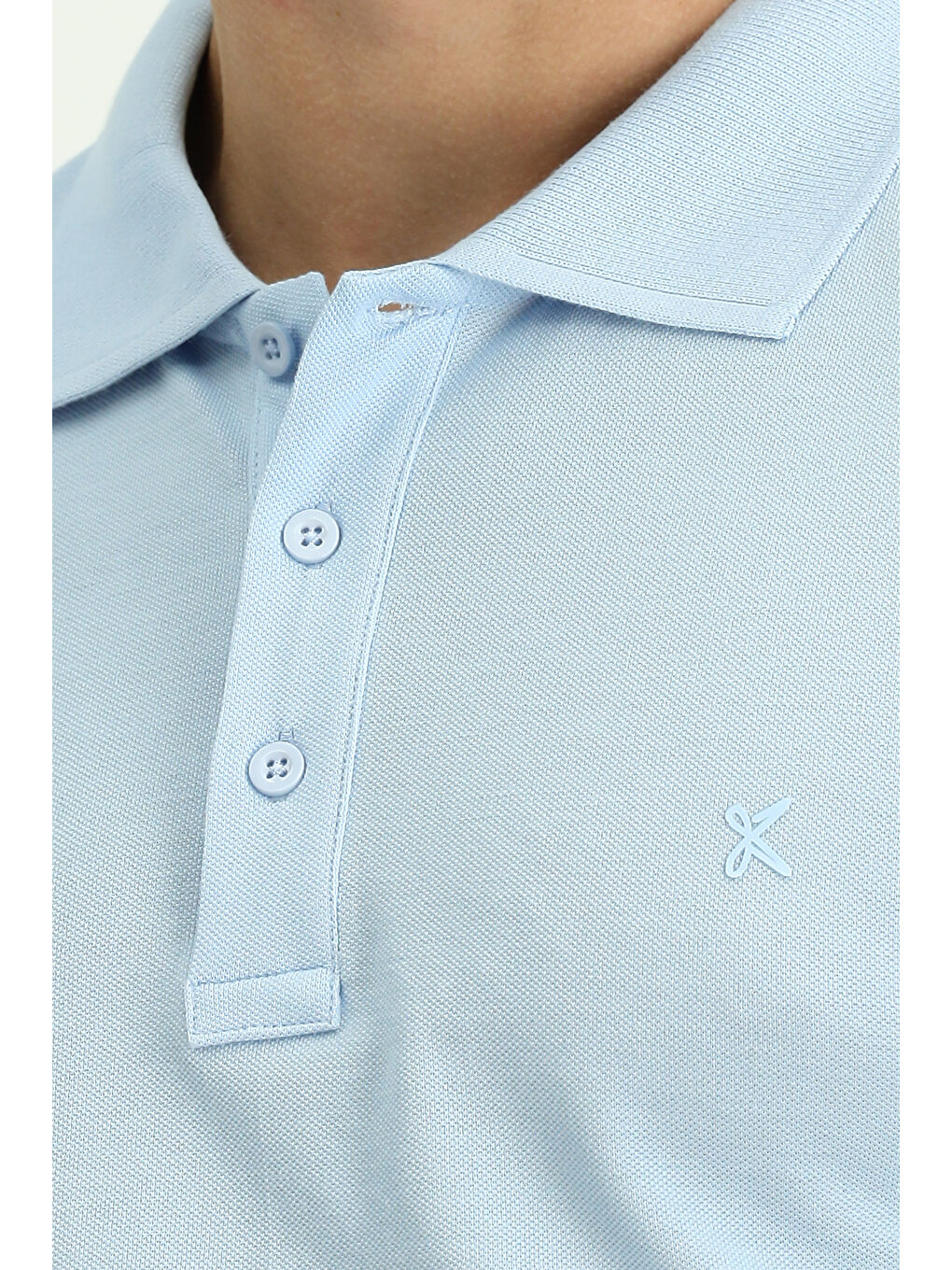 Mavi Slim Fit Dar Kesim Pamuk Kıvrılmaz Polo Yaka Tişört-1