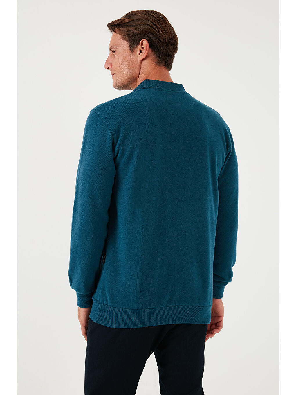 Haki Pamuk Karışımlı Regular Fit 2'li Paket Polo Yaka Kazak 456223S2-4