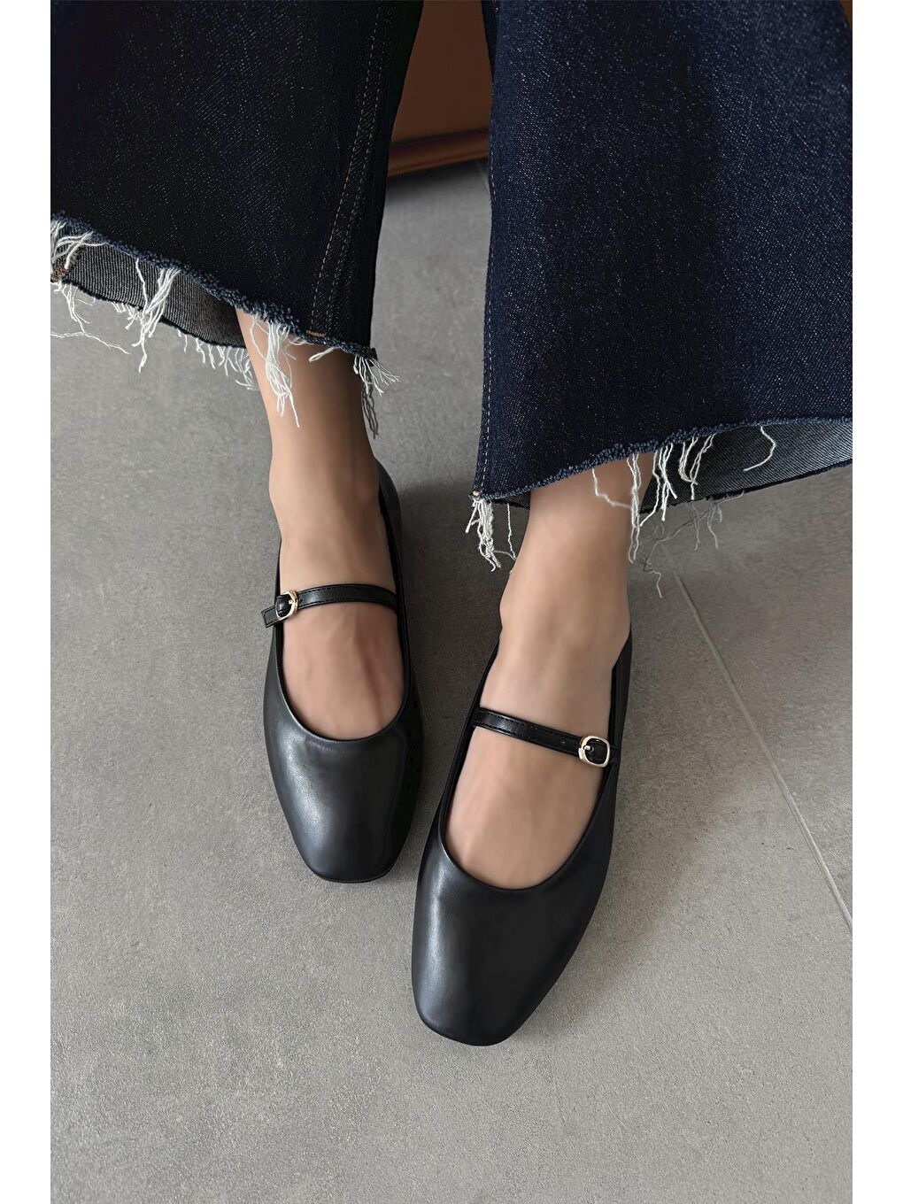 Smolder  Kadın  Kemer  Detay  Deri  Babet Siyah-4