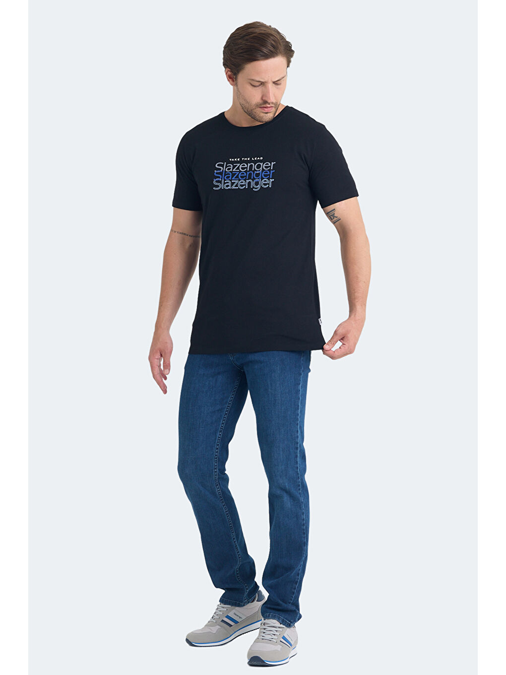 PALLU Erkek %100 Pamuk Tişört Siyah-6