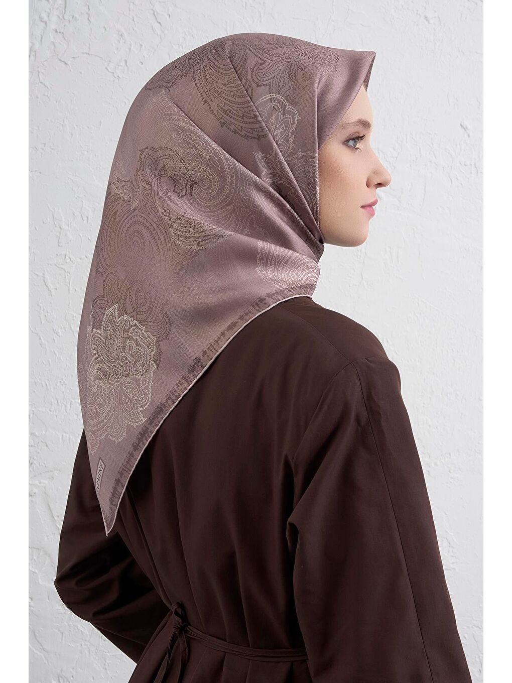 Bej Saf İpek Sura Eşarp 9428D 37-2