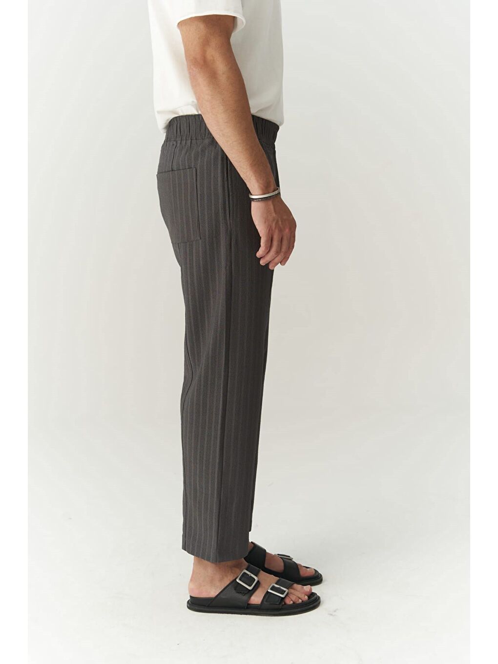 Robin Rachel Erkek Örme Kumaş Antrasit Pantolon-2