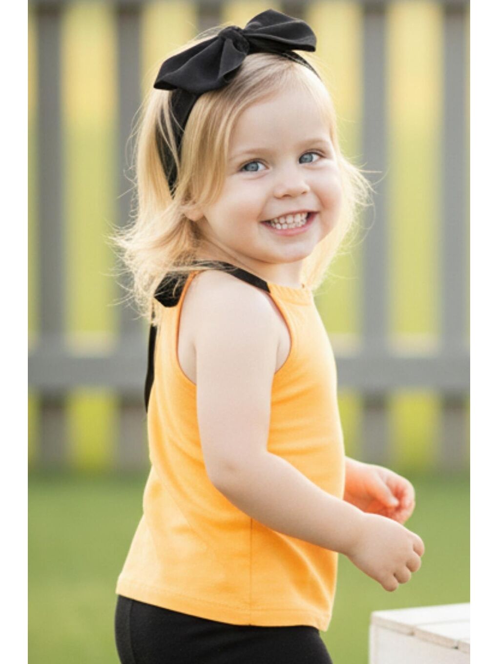 Sarı Kız Bebek Violet Halter Body Bandana Takım-1