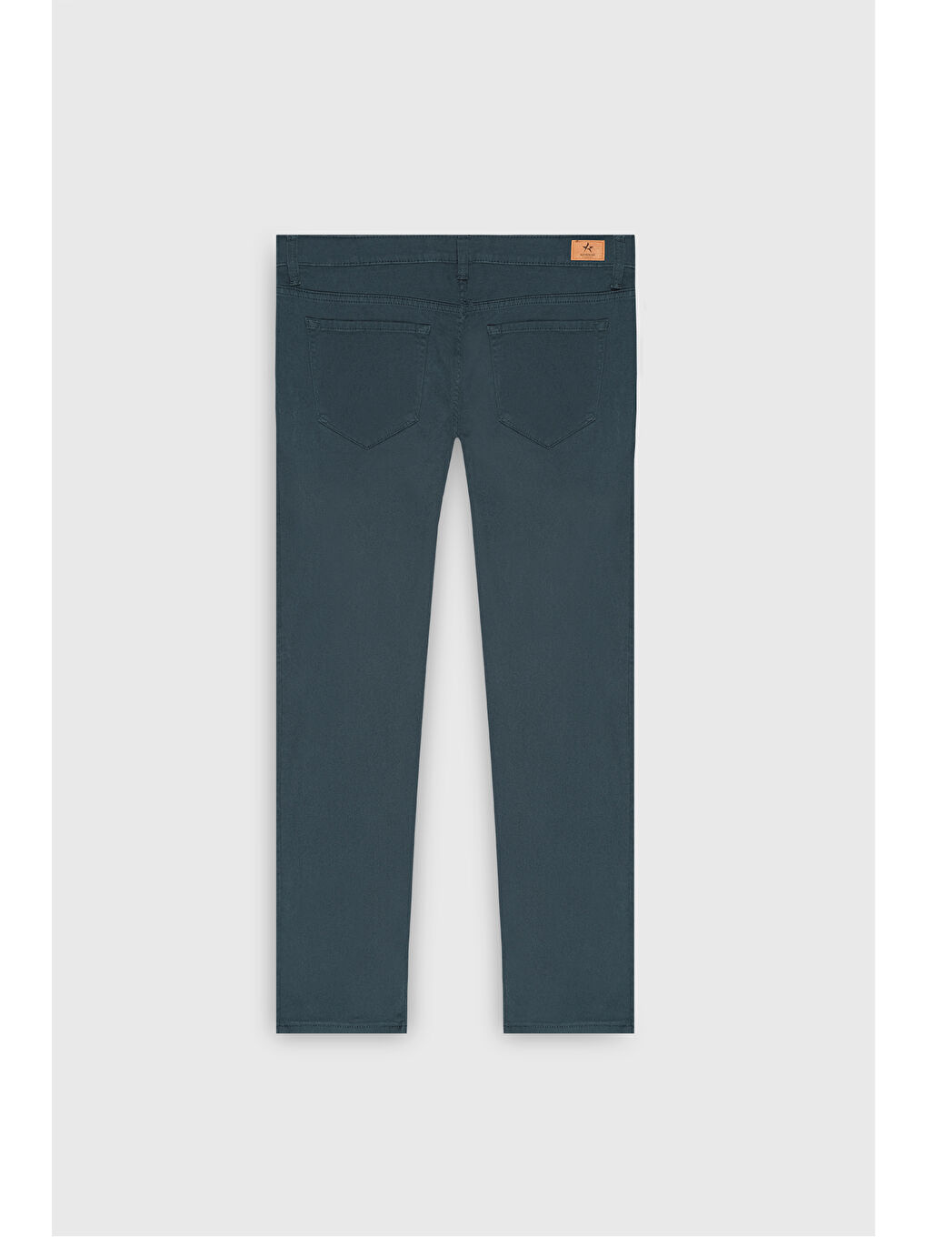 Erkek Petrol Slim Fit Dar Kesim 5 Cep Pamuklu Esnek Pantolon-3