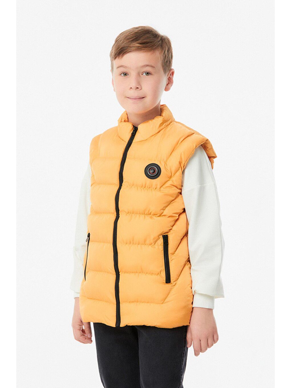 Sarı Armalı Unisex Çocuk Yelek-2