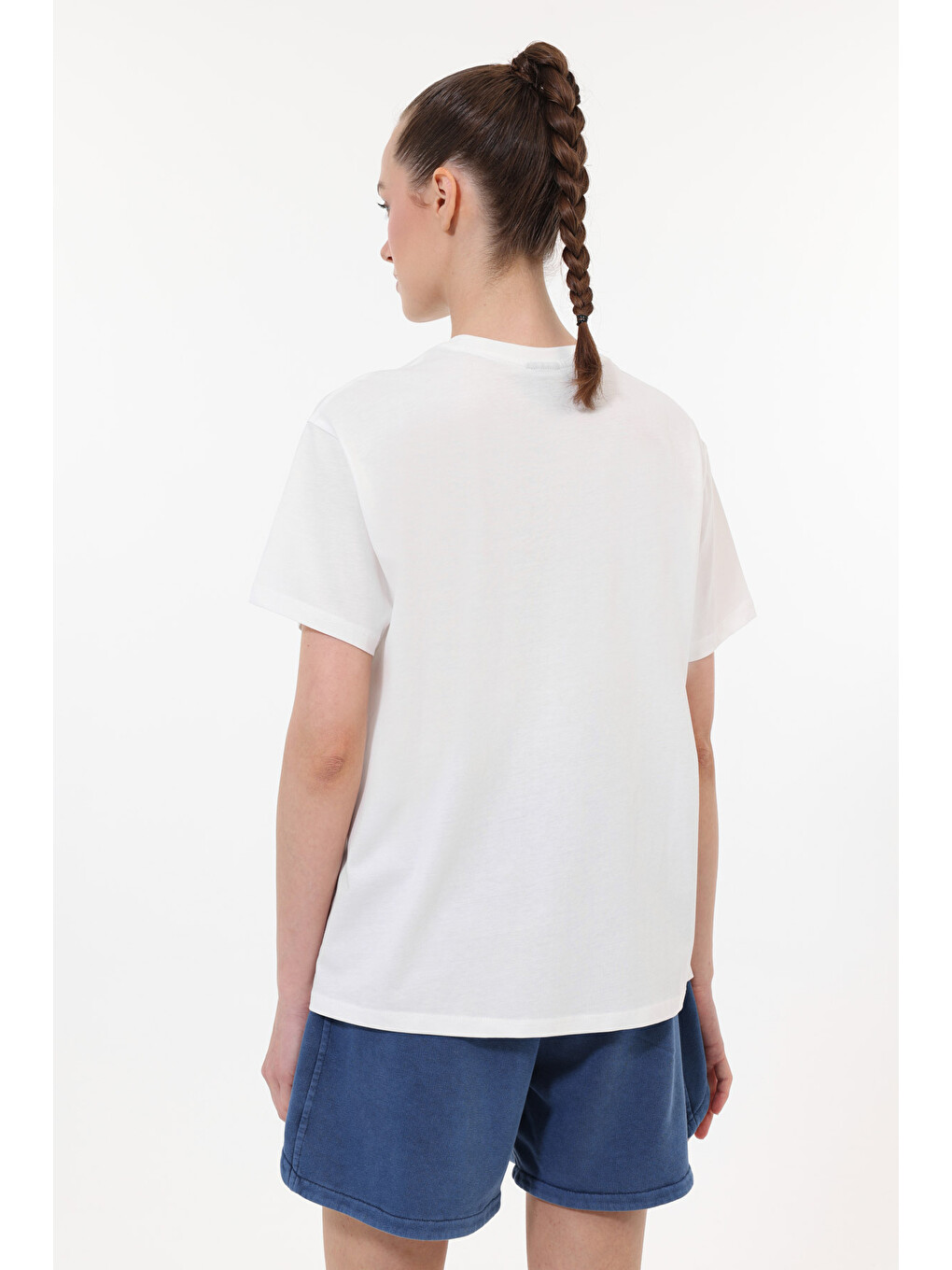 WB 11NERA Beyaz Kadın Kısa Kol T-Shirt-1