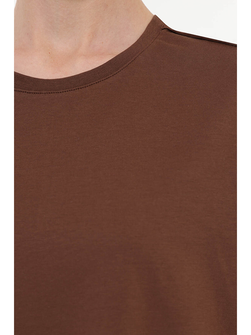 Wb 11ada Kahverengi Kadın Kısa Kol T-shirt-3