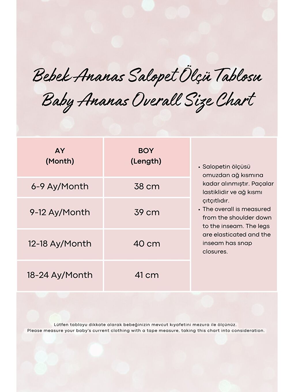 Beyaz Kız Bebek Ananas Desenli Salopet-2