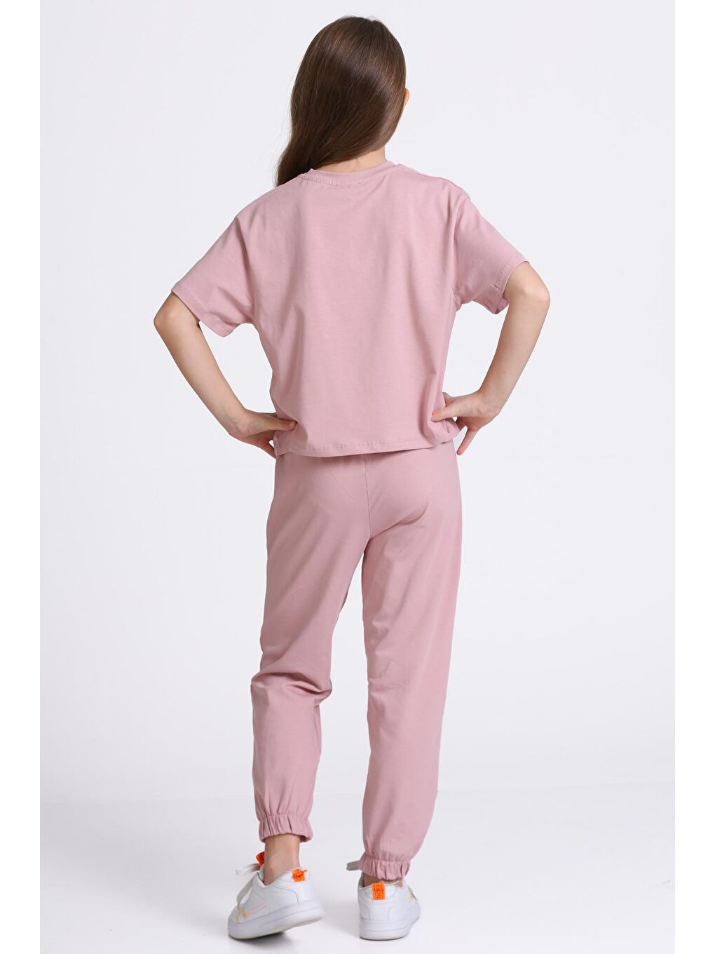 Pembe Gül Kurusu Sunshine Baskı 5-9 Yaş Takım - 2403-5-1