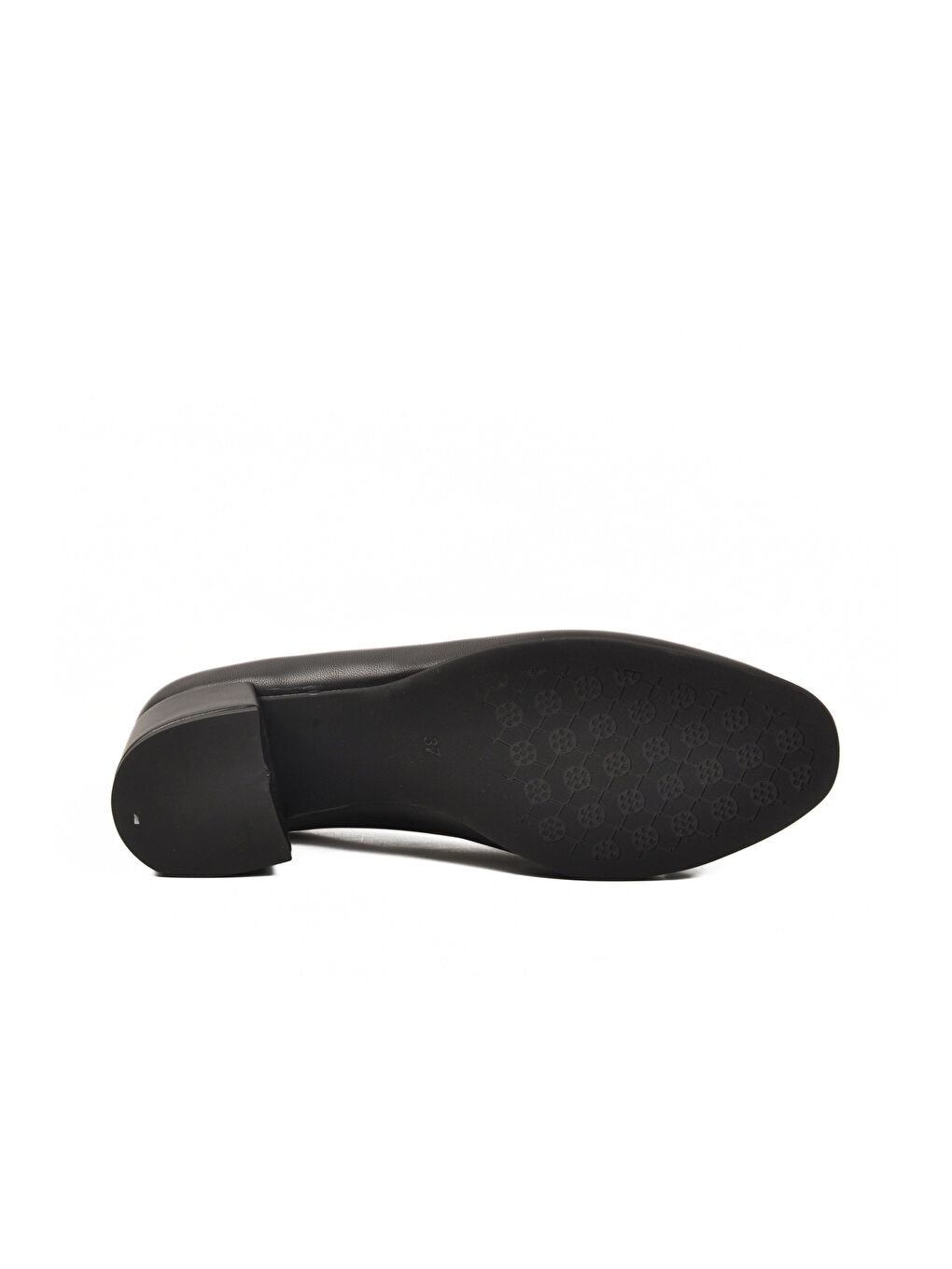 Siyah Cilt Fiyonk Kurdeleli Kadın Topuklu Ayakkabı 519081 Z-4