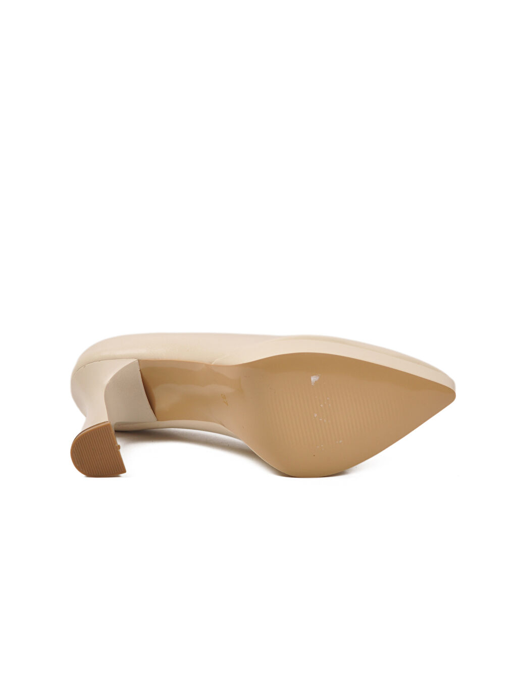 Bej İnce Uzun Kadın Topuklu Ayakkabı 448206 Z-4