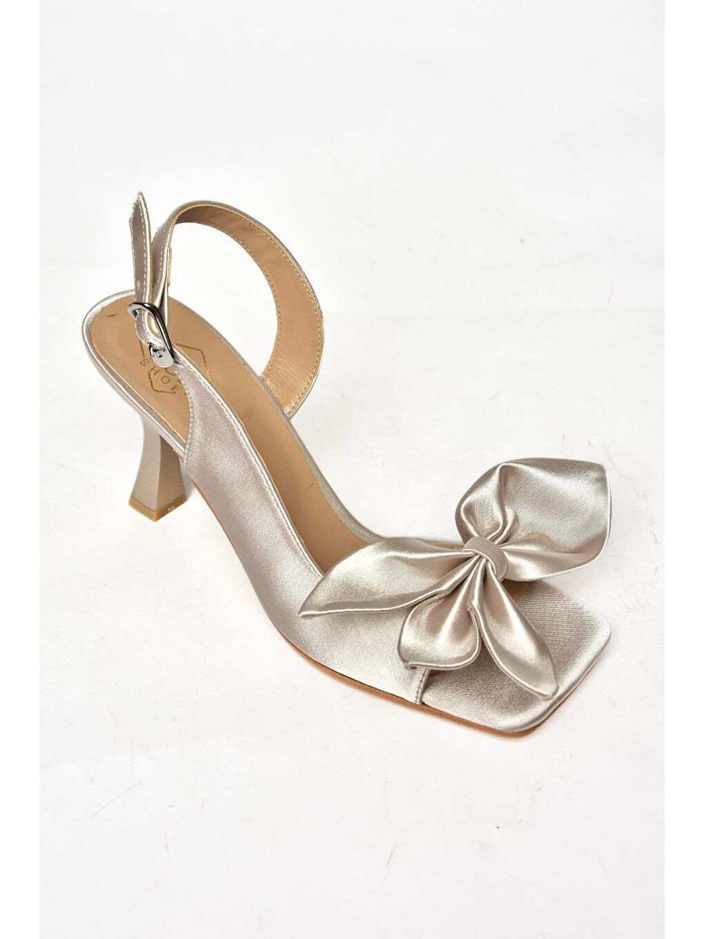 Bej K7493849 Ten Kadın Topuklu Ayakkabı-5