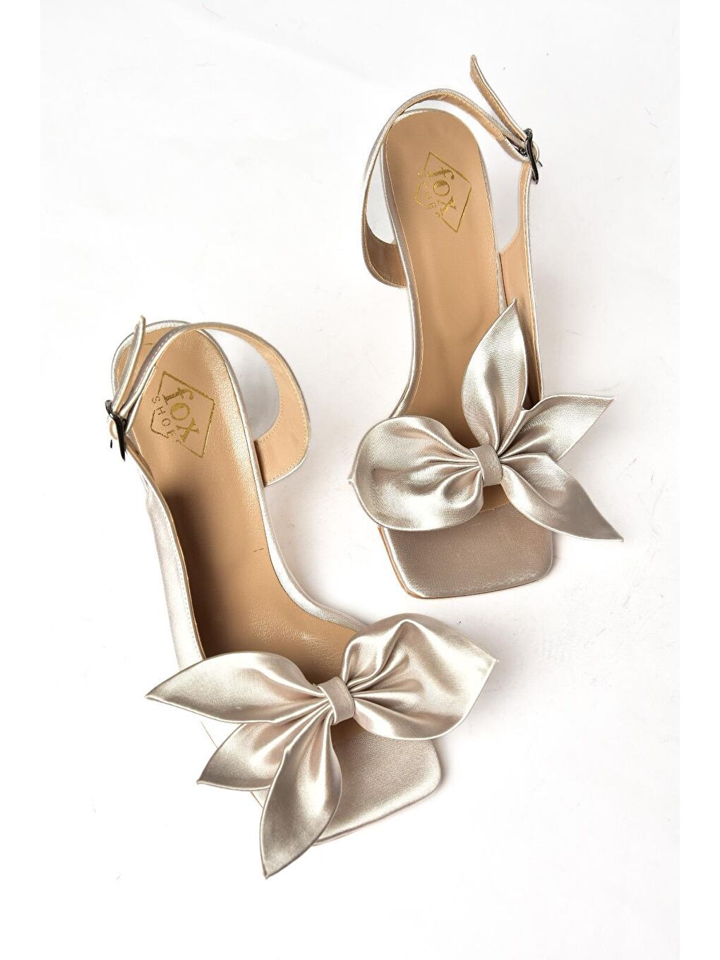 Bej K7493849 Ten Kadın Topuklu Ayakkabı-6