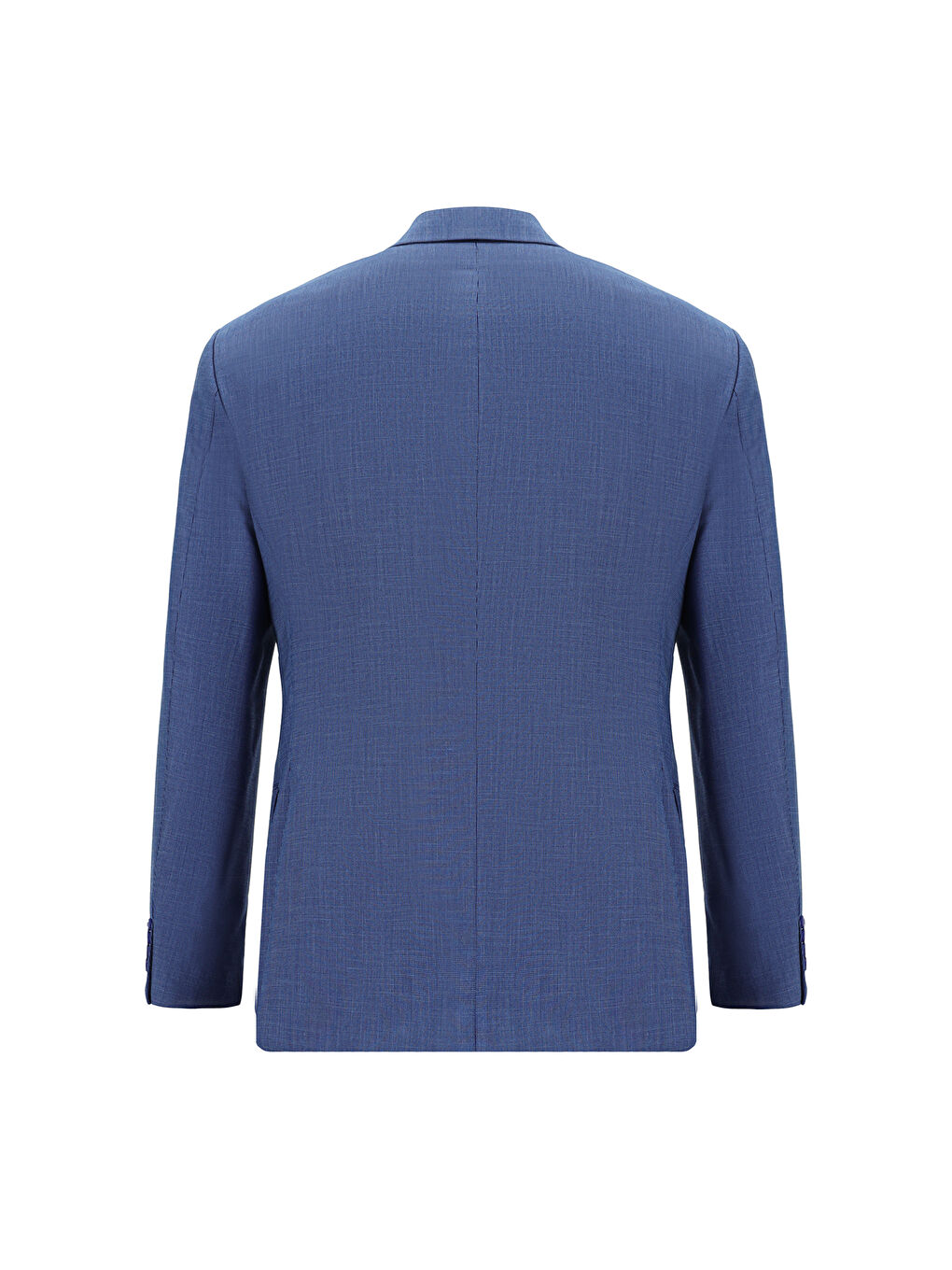 Lacivert Slim Fit Dar Kesim Klasik Desenli Takım Elbise-2