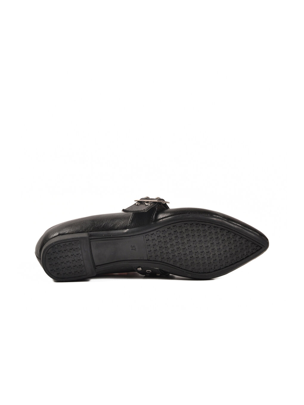 Siyah Cilt Kemerli Hafif Esnek Kadın Babet 209166 Z-4