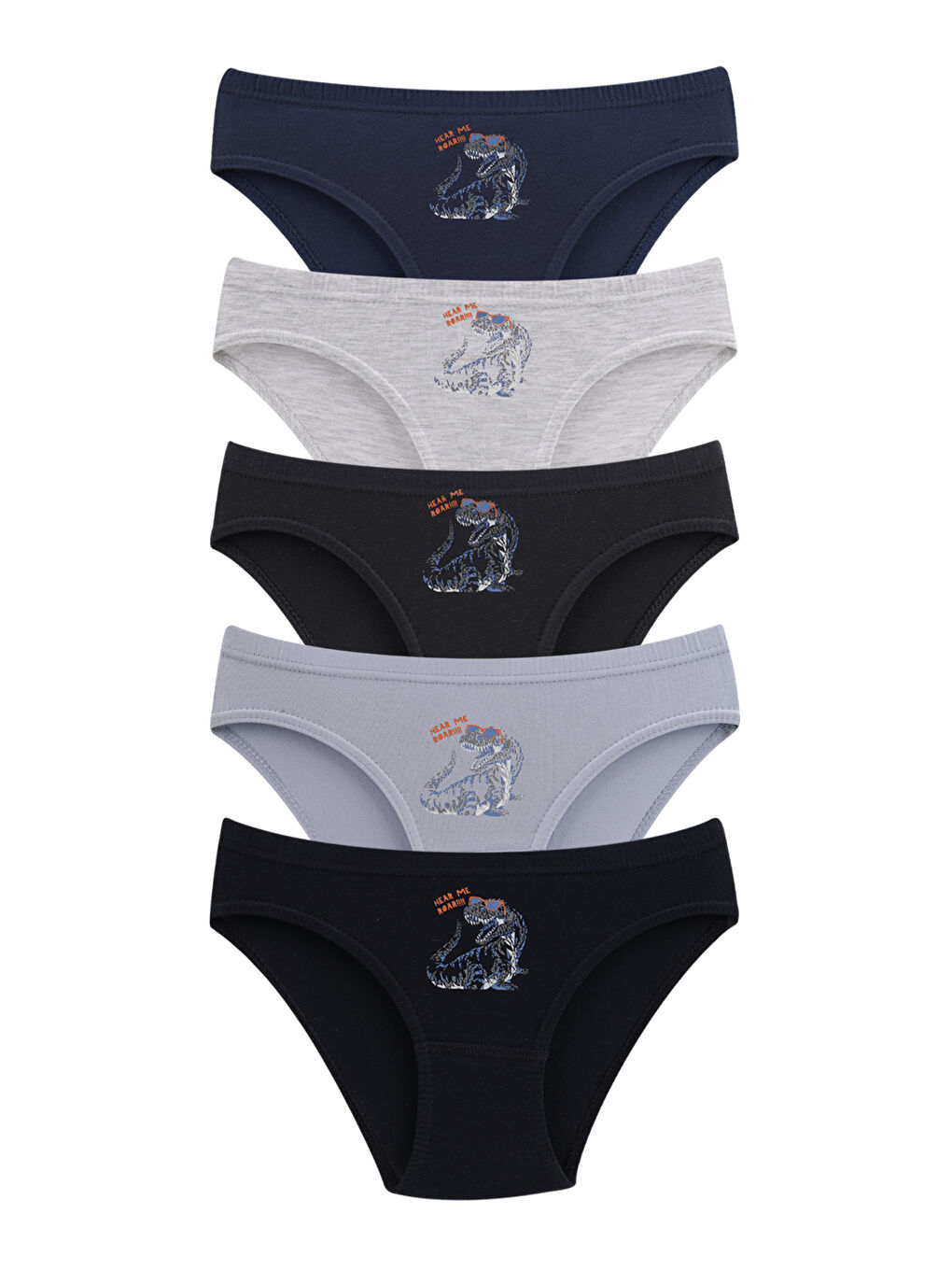 Karışık Erkek Çocuk Pamuklu Slip Külot 5'Li Paket