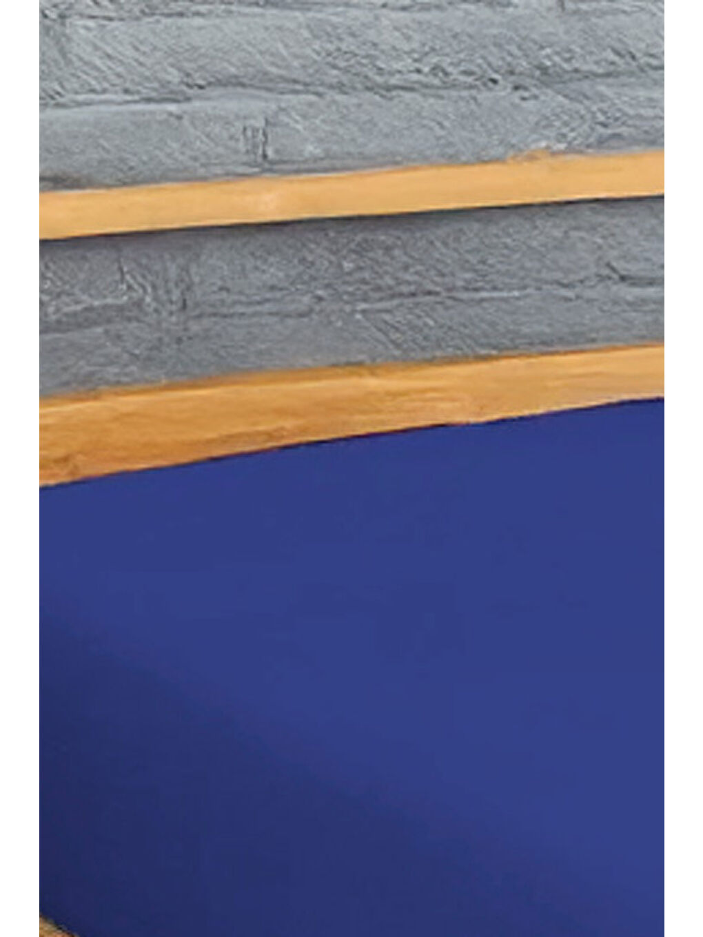 UPSTYLE Penye Lastikli Çarşaf Pamuklu Jersey Tek Kişilik 100x200cm Lacivert - 2