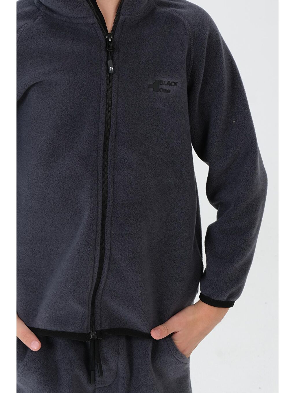 Gri Erkek Çocuk Polar Kumaş Takım-6