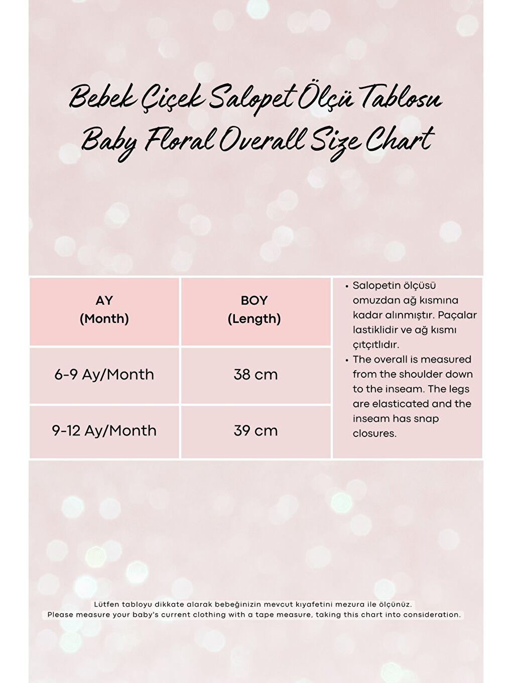 Kız Bebek Pembe Çiçekli Salopet-2