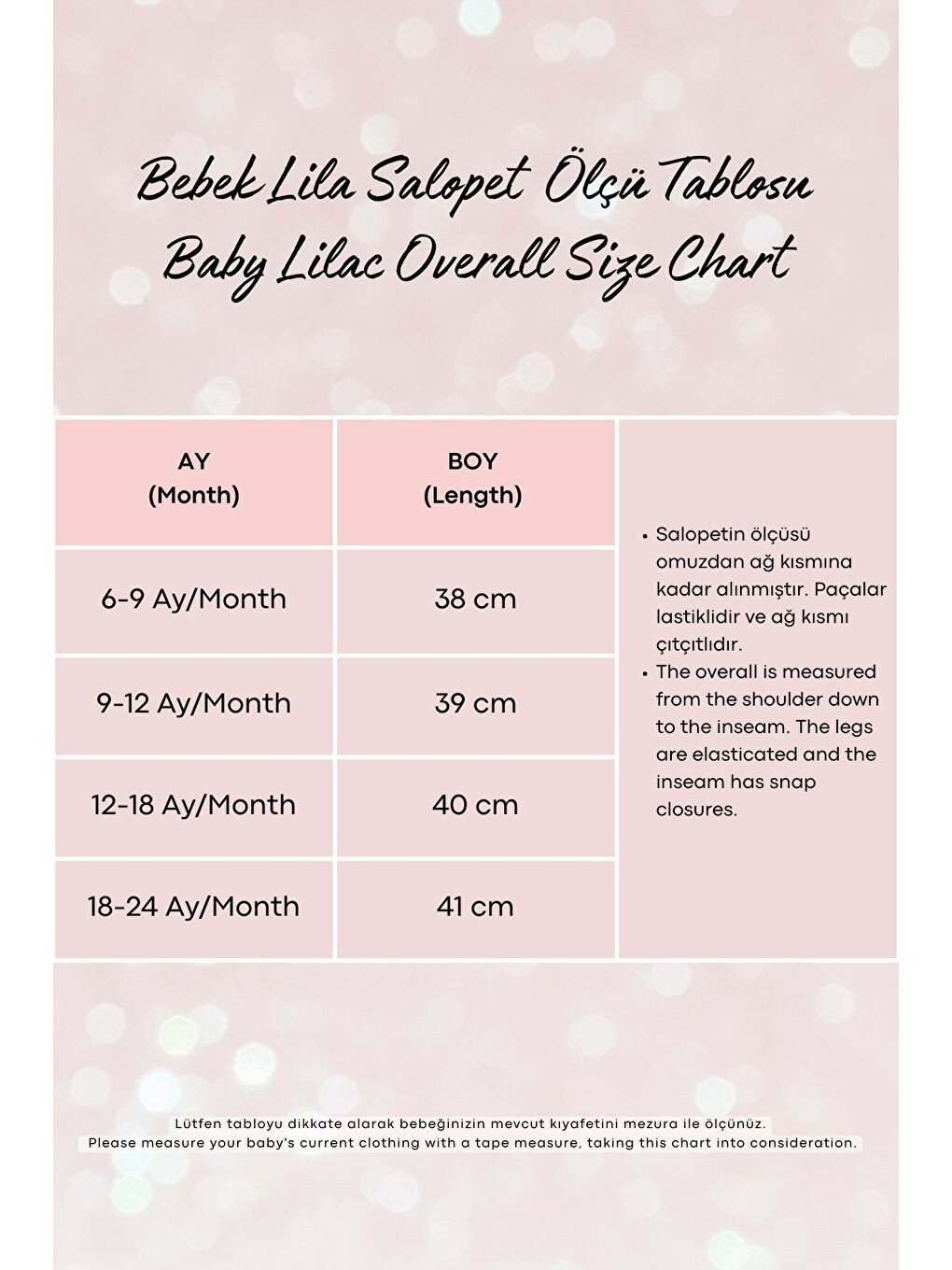 Kız Bebek Lila Kareli Salopet-2