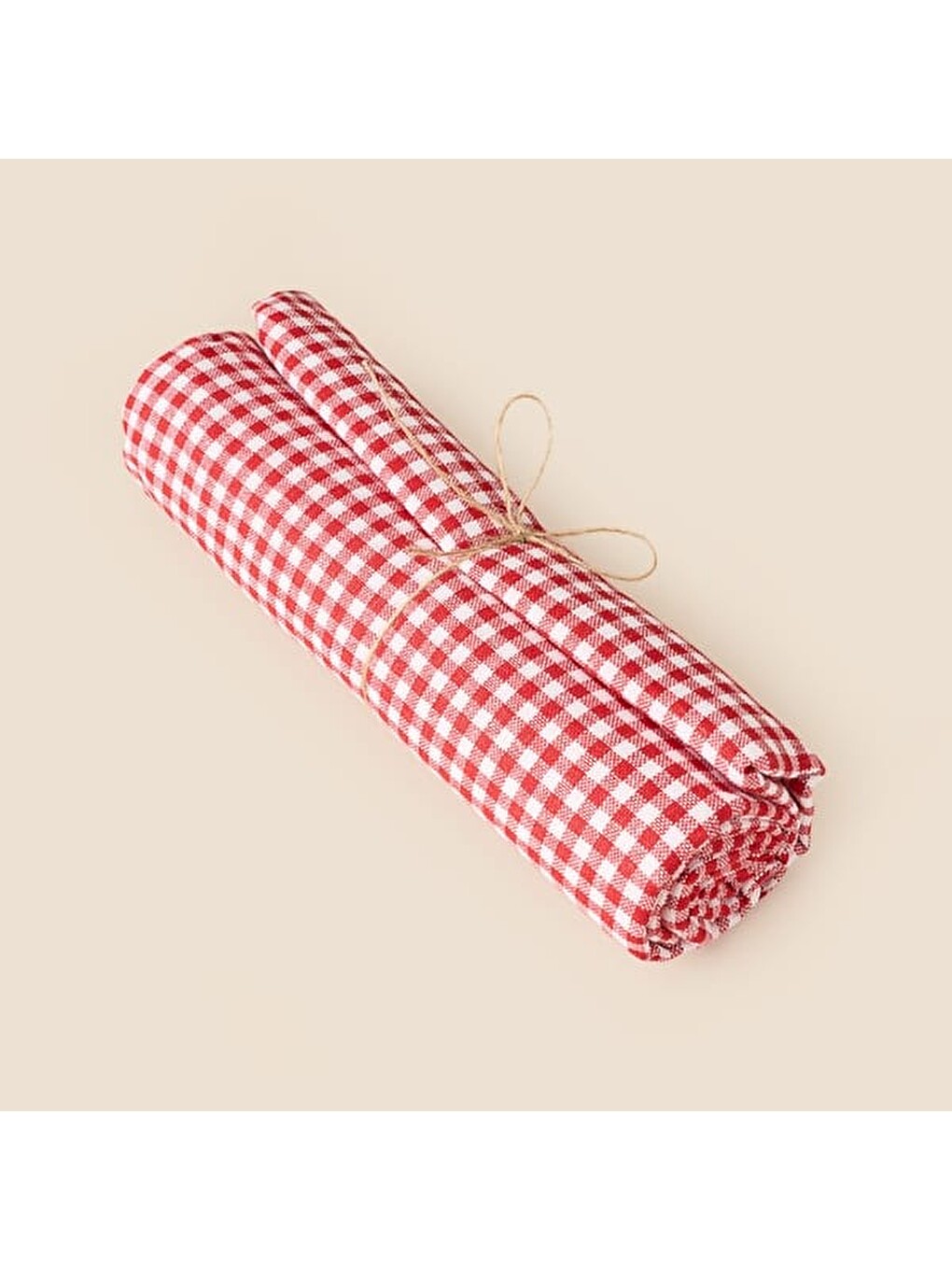 Karışık Soft Dama Masa Örtüsü - Kırmızı - 150x150 Cm-2