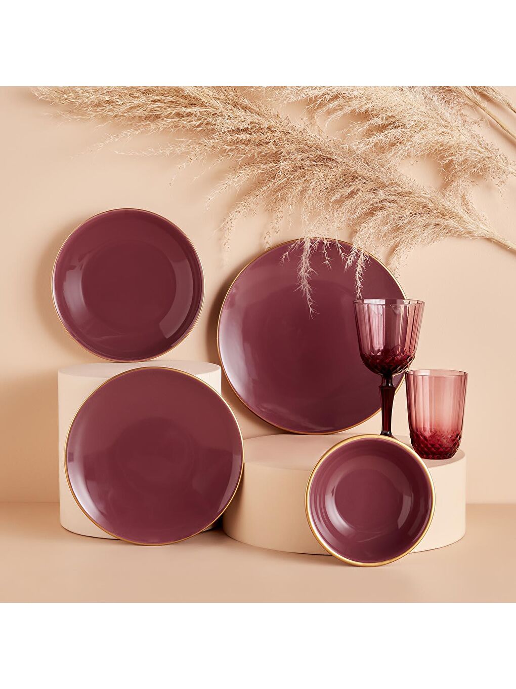 Pembe Allure Sermaik Kase Gül Kurusu-2