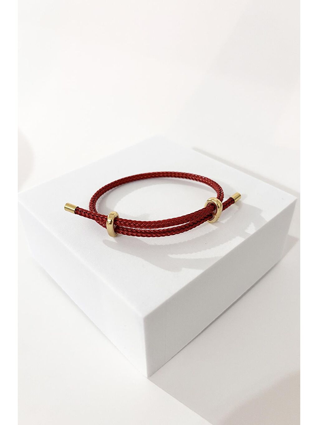 Kırmızı Ashley's Choice Ayarlanabilir İp Bileklik-1