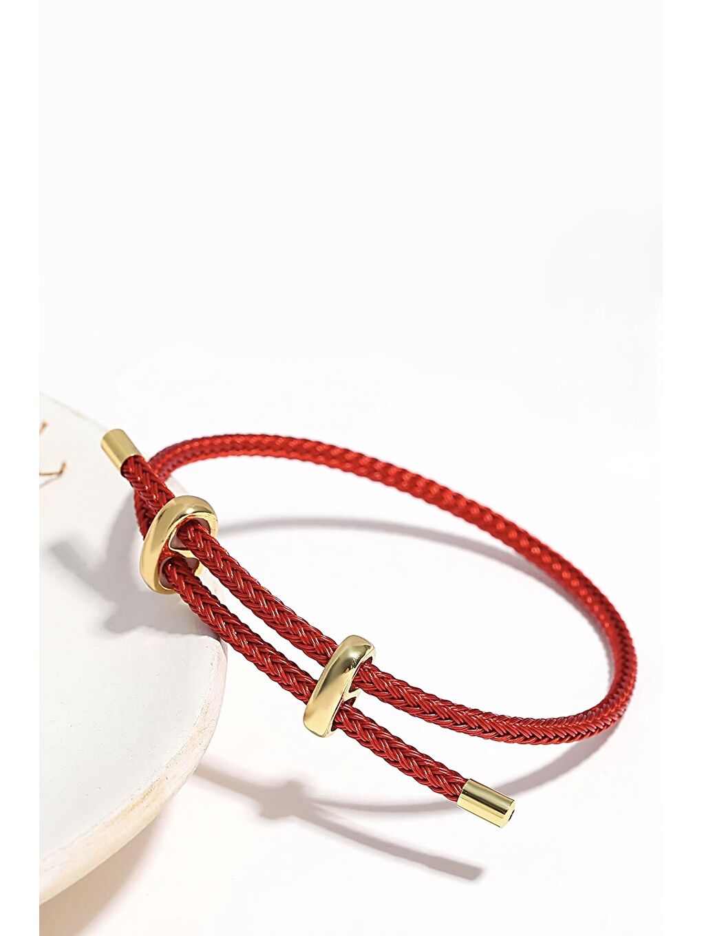 Kırmızı Ashley's Choice Ayarlanabilir İp Bileklik-6
