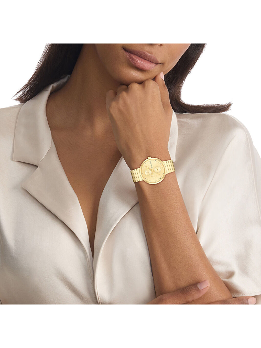 Sarı CK25100030 Kadın Kol Saati-3