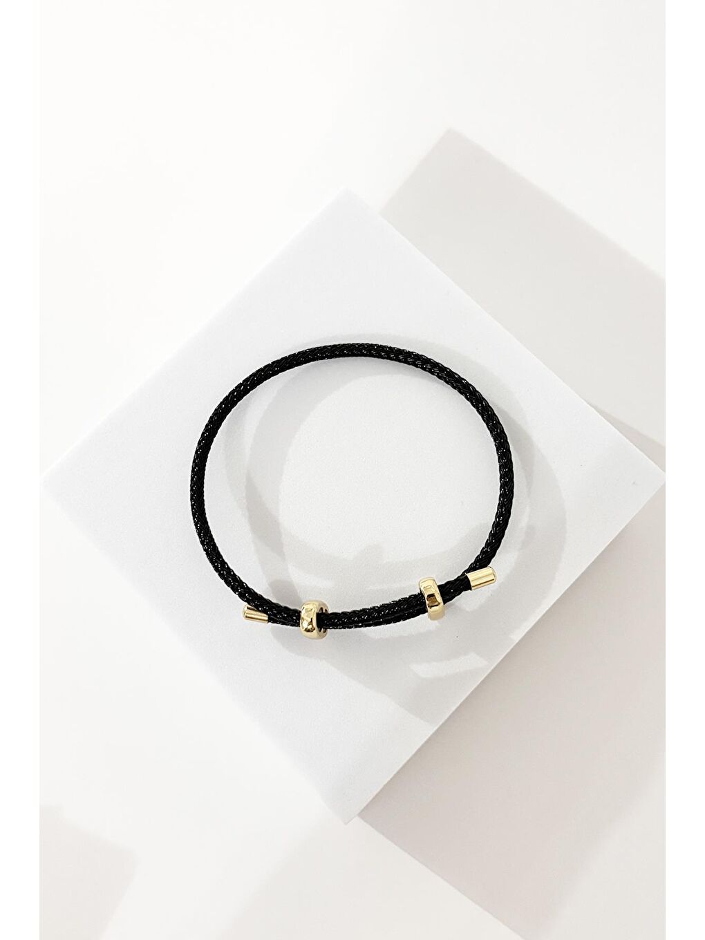 Siyah Ashley's Choice Ayarlanabilir İp Bileklik-2