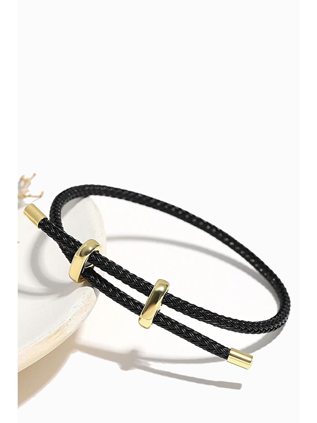 Siyah Ashley's Choice Ayarlanabilir İp Bileklik-3